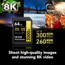 LEXAR 64GB PROFESSIONAL 2000X UHS-II SDXC