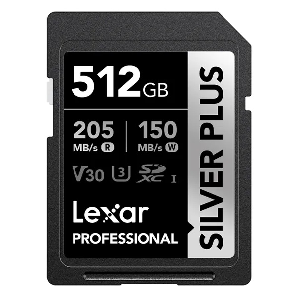 LEXAR 512GB PROFESSIONAL SILVER PLUS SDXC