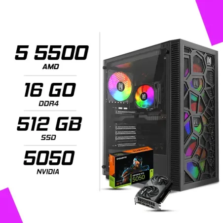 PC Gamer AMD Ryzen 5 5500 RTX 5050 8G