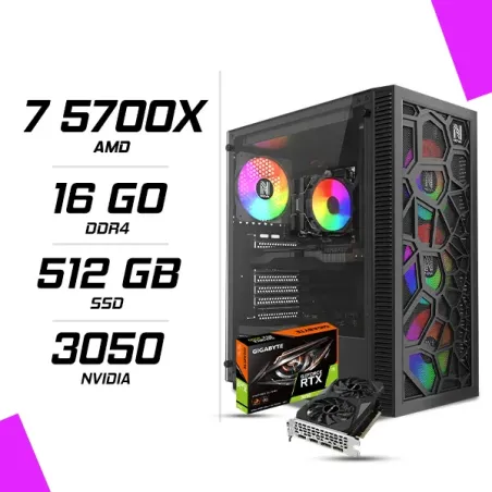 PC Gamer AMD Ryzen 7 5700X RTX 3050 6G