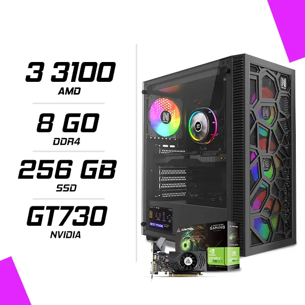 PC Gamer AMD Ryzen 3 3100 GT730 4GB