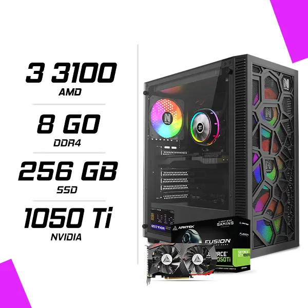 PC Gamer AMD Ryzen 3 3100 GTX 1050 Ti 4GB