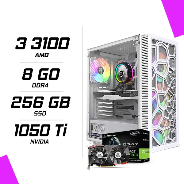 PC Gamer AMD Ryzen 3 3100 GTX 1050 Ti 4GB