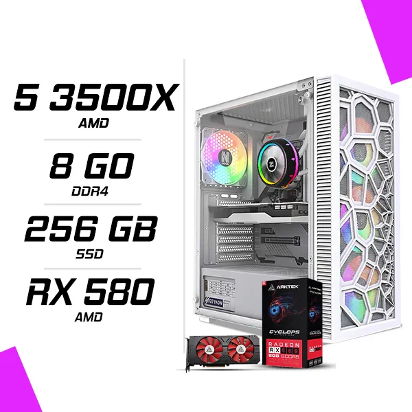 PC Gamer AMD Ryzen 5 3500X RX 580 8GB