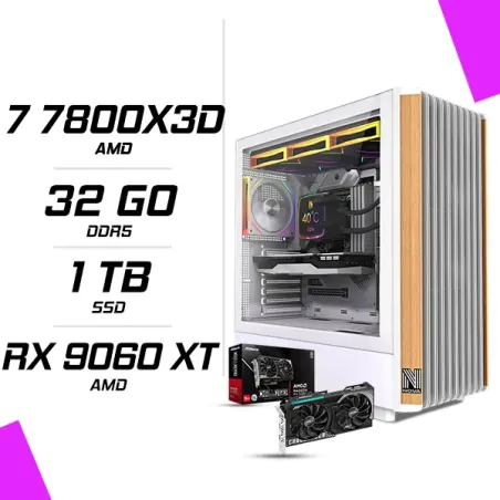 PC Gamer AMD Ryzen 7 7800X3D RX 9060 XT 16GB