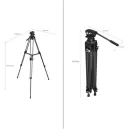 SMALLRIG AD-01 HEAVY-DUTY TRIPOD avec ROTULE FLUIDE 