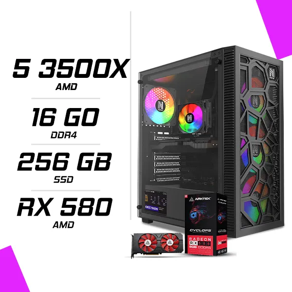PC Gamer AMD Ryzen 5 3500X RX 580 8GB
