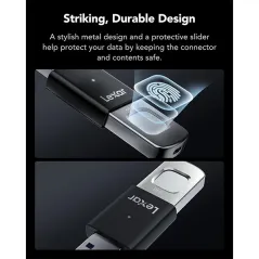 LEXAR 64GB JUMPDRIVE FINGERPRINT F35 PRO Clé USB