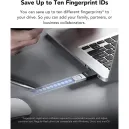 LEXAR 64GB JUMPDRIVE FINGERPRINT F35 PRO Clé USB LEXAR 64GB JUMPDRIVE FINGERPRINT F35 PRO Clé USB