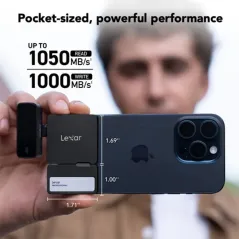 LEXAR 2TB PROFESSIONAL Go PORTABLE SSD avec HUB