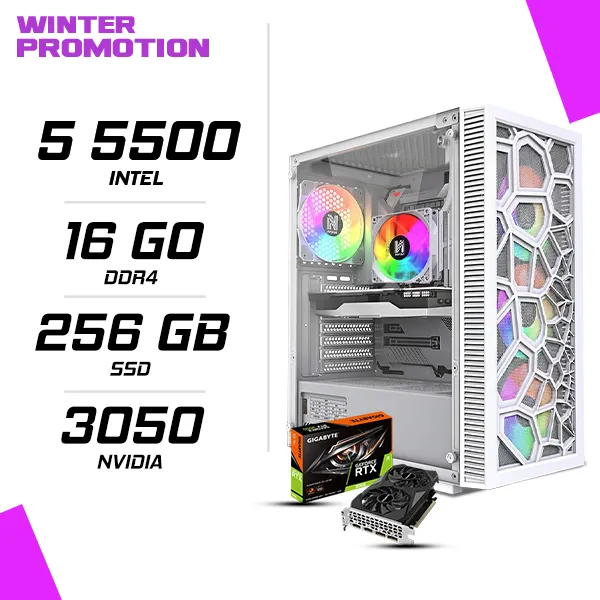 PC Gamer AMD Ryzen 5 5500 RTX 3050 6G