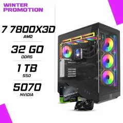 PC Gamer AMD Ryzen 7 7800X3D MSI RTX 5070 12G