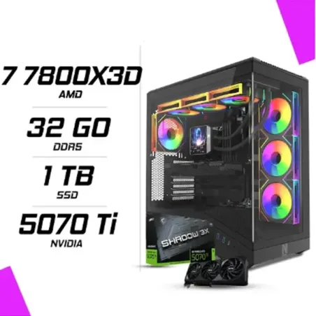 PC Gamer AMD Ryzen 7 7800X3D MSI RTX 5070 Ti 16G