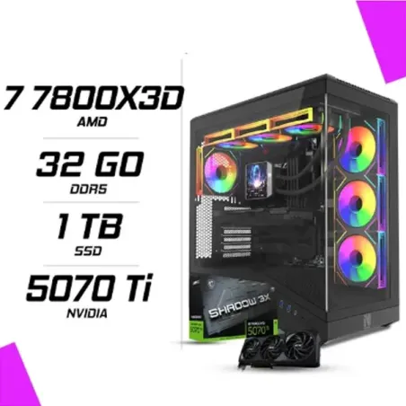PC Gamer AMD Ryzen 7 7800X3D MSI RTX 5070 Ti 16G