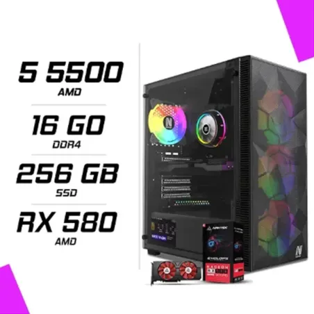 PC Gamer AMD Ryzen 5 5500 RX 580 8GB