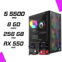 PC Gamer AMD Ryzen 5 5500 RX 550 4GB