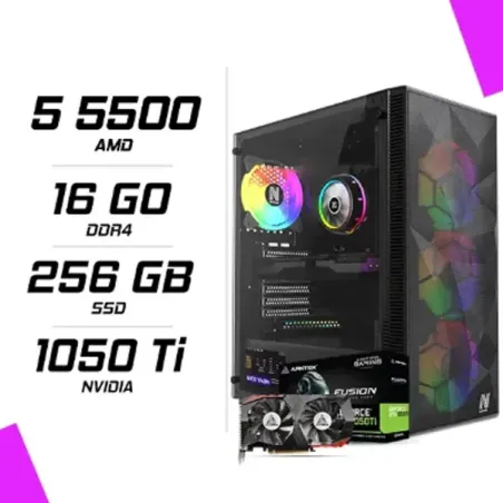 PC Gamer AMD Ryzen 5 5500 GTX 1050 Ti 4GB