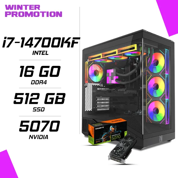 PC Gamer Intel i7-14700KF RTX 5070 12G