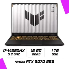 ASUS TUF GAMING F16 TUF608JPR-RV027W Intel i7-14650HX/16GB DDR5/1TB SSD/RTX 5070 8G/16″ 165Hz/Win11