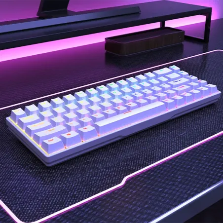 NOVA CP68 Blanc - Clavier mécaniques Red Switch