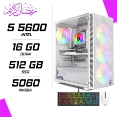 PC Gamer AMD Ryzen 5 5600 RTX 5060 8G + LOGITECH G102 + ESG K4 RGB