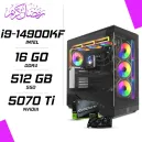 PC Gamer Intel i9-14900KF MSI RTX 5070 Ti 16G