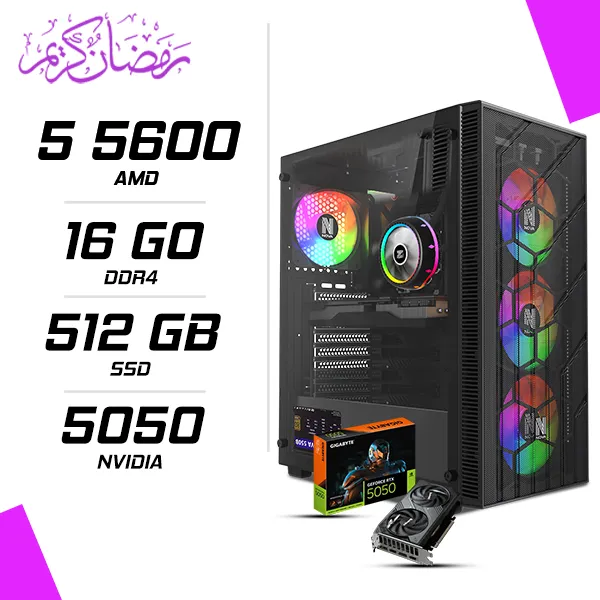 PC Gamer AMD Ryzen 5 5600 RTX 5050 8G