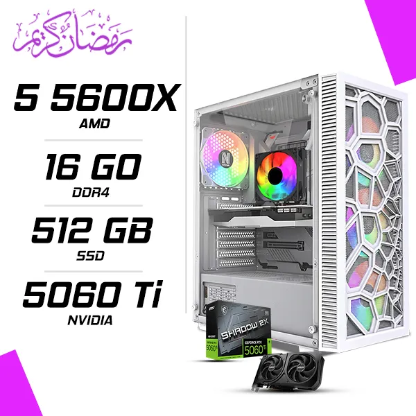 PC Gamer AMD Ryzen 5 5600X MSI RTX 5060 Ti 8G