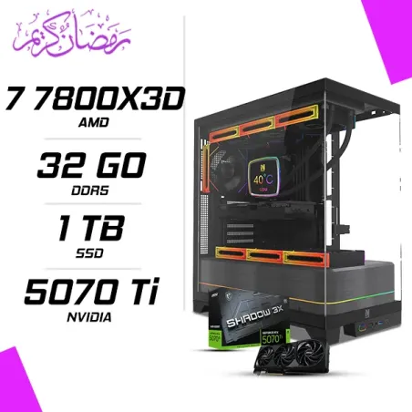 PC Gamer AMD Ryzen 7 7800X3D MSI RTX 5070 Ti 16G