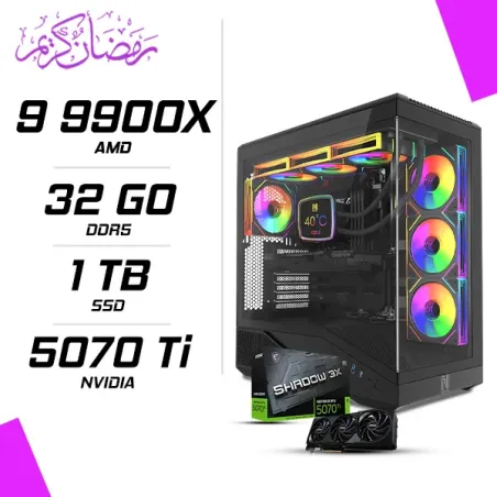 PC Gamer AMD Ryzen 9 9900X MSI RTX 5070 Ti 16G