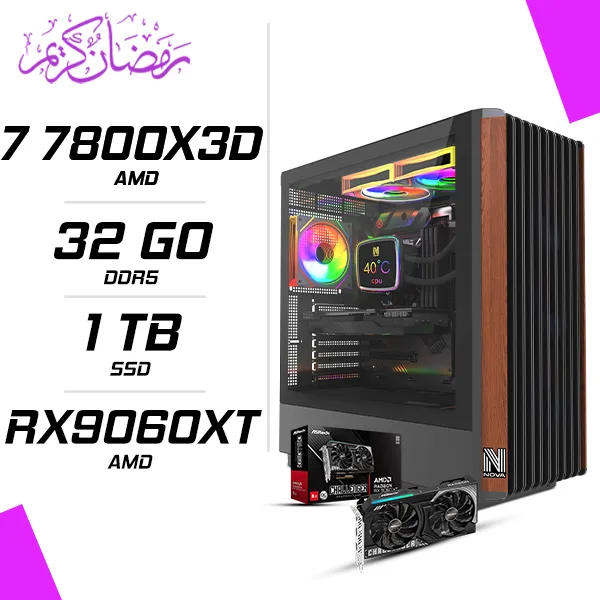 PC Gamer AMD Ryzen 7 7800X3D RX 9060 XT 8GB