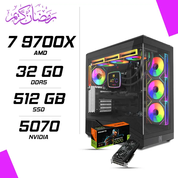 PC Gamer AMD Ryzen 7 9700X RTX 5070 12G