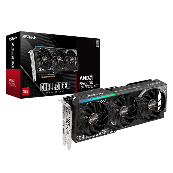 ASROCK AMD Radeon RX 9070 XT CHALLENGER 16GB