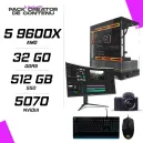 PC Gamer AMD Ryzen 5 9600X RTX 5070 12G + Hybrok 34″ HG34WQHD + PACK LOGITECH + SONY ZV-E10 + OBJECTIF 16-50 MM