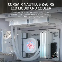CORSAIR NAUTILUS 240 RS LCD Blanc