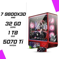PC Gamer AMD Ryzen 7 9800X3D MSI RTX 5070 Ti 16G MLG