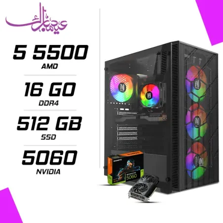 PC Gamer AMD Ryzen 5 5500 RTX 5060 8G