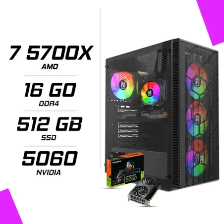 PC Gamer AMD Ryzen 7 5700X RTX 5060 8G