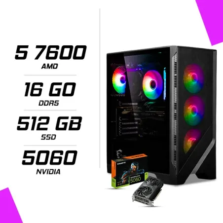 PC Gamer AMD Ryzen 5 7600 RTX 5060 8G