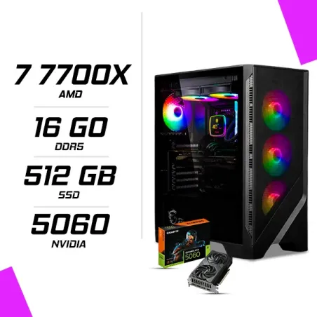 PC Gamer AMD Ryzen 7 7700X RTX 5060 8G