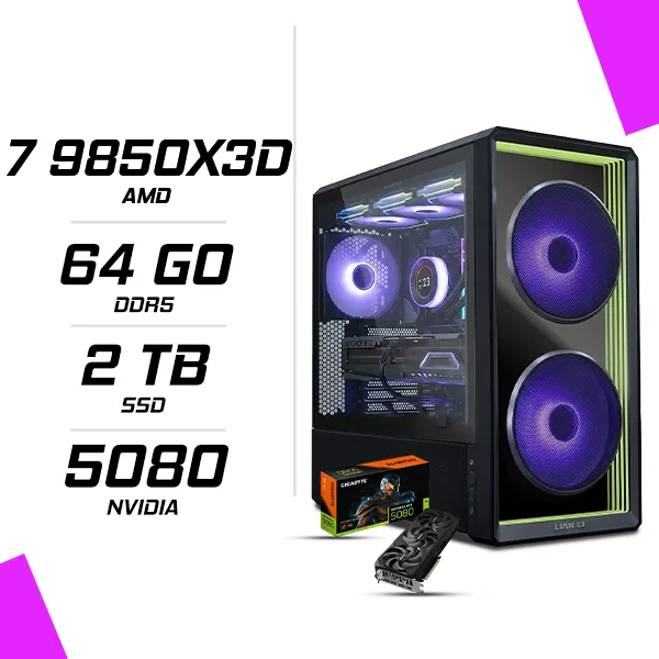 PC Gamer AMD Ryzen 7 9850X3D RTX 5080 16G