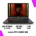 MSI VECTOR 16 HX AI A2XWIG-015FR Intel Ultra 9 275HX/32GB DDR5/1TB SSD/RTX 5080 16GB/16" (240Hz) QHD+/Win11