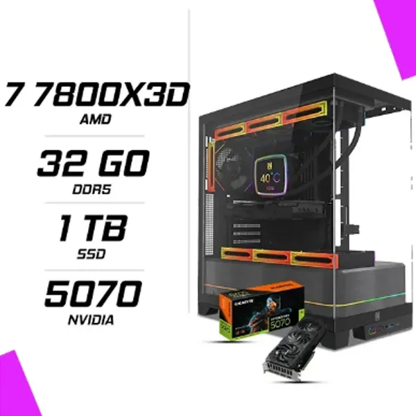 PC Gamer AMD Ryzen 7 7800X3D RTX 5070 12G