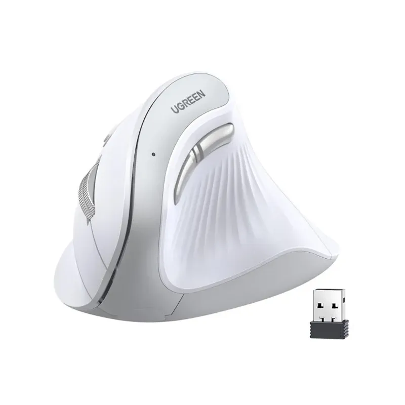UGREEN SOURIS SANS FIL BLUETOOTH MULTI-MODE VERTICAL Blanc (45759) UGREEN SOURIS SANS FIL BLUETOOTH MULTI-MODE VERTICAL Blanc (45759)
