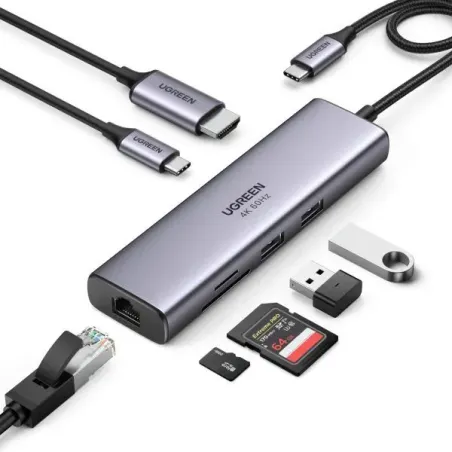 UGREEN STATION D'ACCUEIL 7 en 1 USB-C (45155)