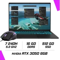 ASUS VIVOBOOK V16 V3607VJ Intel Core 7 240H/16Go DDR5/512GB SSD/RTX 3050 6G/16" 144Hz/Windows11 (90NB15V1-M006D0)