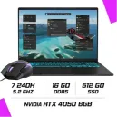 ASUS VIVOBOOK V16 V3607VU Intel Core 7 240H/16Go DDR5/512GB SSD/RTX 4050 6G/16" 144Hz/Windows11 (90NB15Q1-M00HH0)