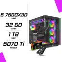 PC Gamer AMD Ryzen 5 7500X3D RTX 5070 Ti 16G