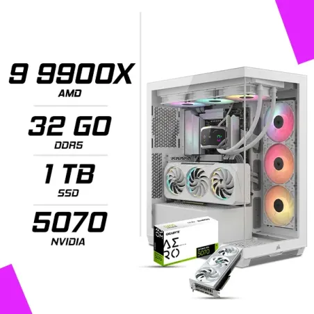 PC Gamer AMD Ryzen 9 9900X RTX 5070 AERO OC 12G
