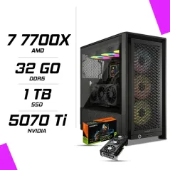 PC Gamer AMD Ryzen 7 7700X RTX 5070 Ti 16G